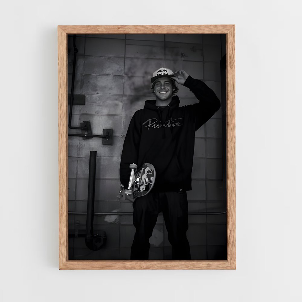 Poster Skate et Ombre – affiche Skateboard (vue 4)